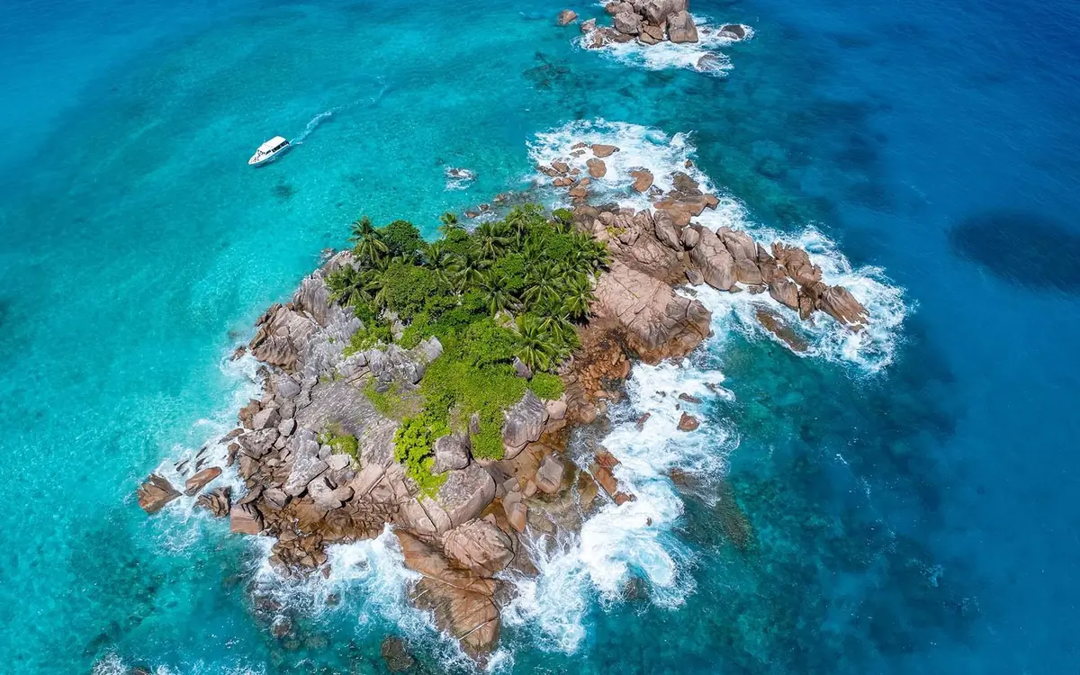 Moyenne Island in the Sainte Anne Marine National Park, Seychelles